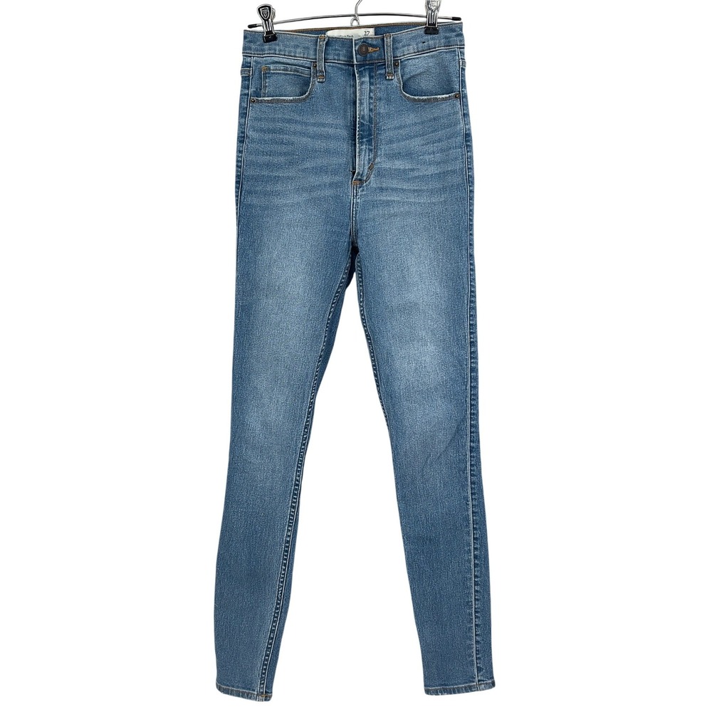 Abercrombie Fitch Ultra High Rise Skinny‎ Jeans Medium Wash 27 4R